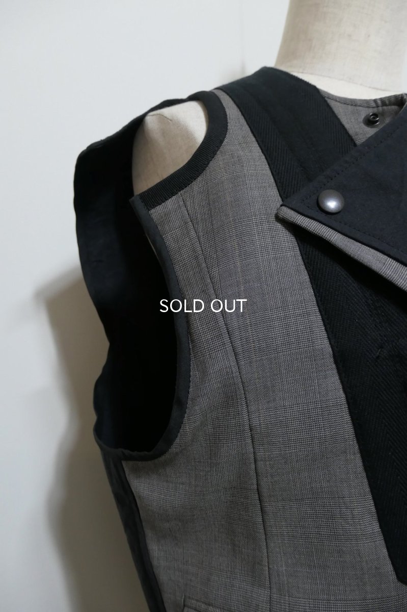 画像2: masao shimizu DOCKING VEST(OLD JACKET) (2)