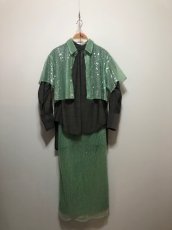 画像6: VIVIANO Sequins Cropped Shirt (6)