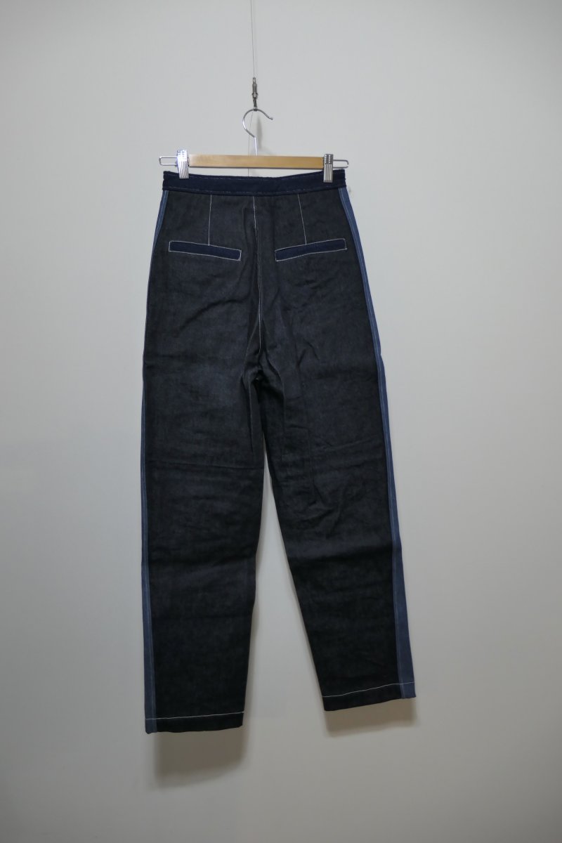 画像4: DECO depuis1985 SASHIKO MIX DENIM PANTS (4)