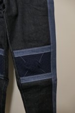 画像3: DECO depuis1985 SASHIKO MIX DENIM PANTS (3)