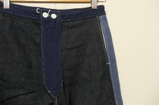 画像2: DECO depuis1985 SASHIKO MIX DENIM PANTS (2)