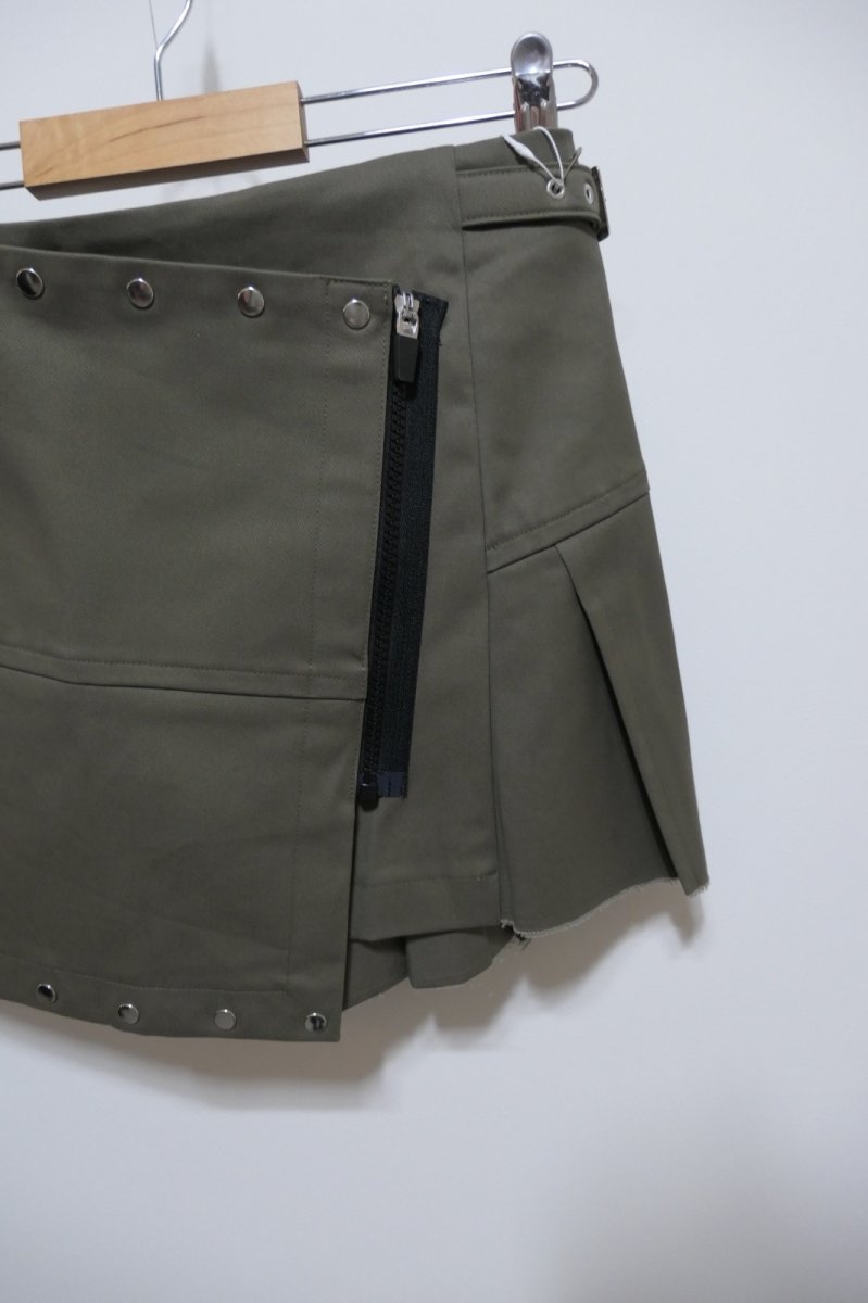画像6: KISHIDAMIKI studs wrap skirt  (6)