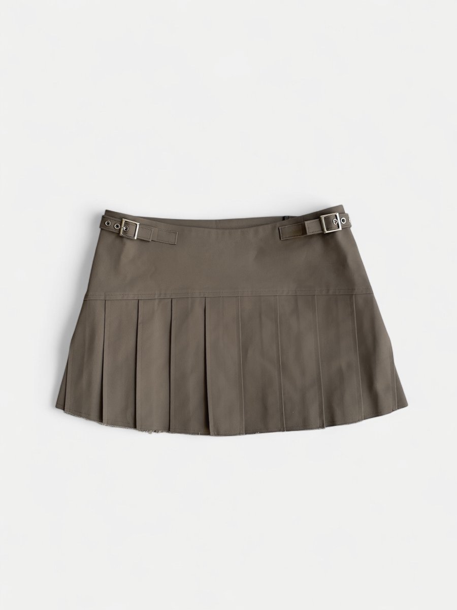 画像1: KISHIDAMIKI studs wrap skirt  (1)