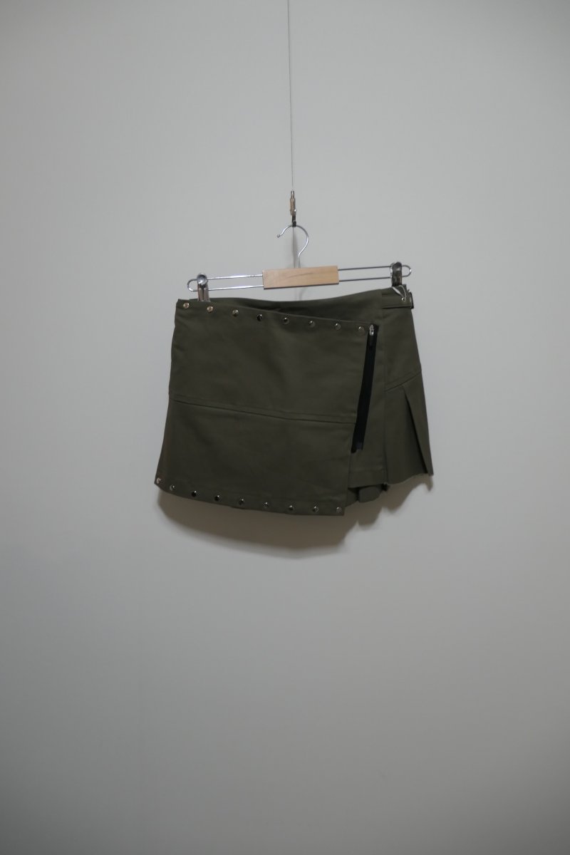 画像1: KISHIDAMIKI studs wrap skirt  (1)