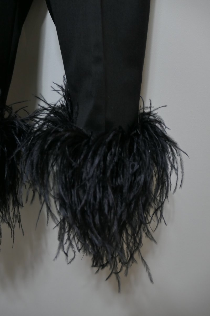 画像2: KISHIDAMIKI cropped feather trousers (2)