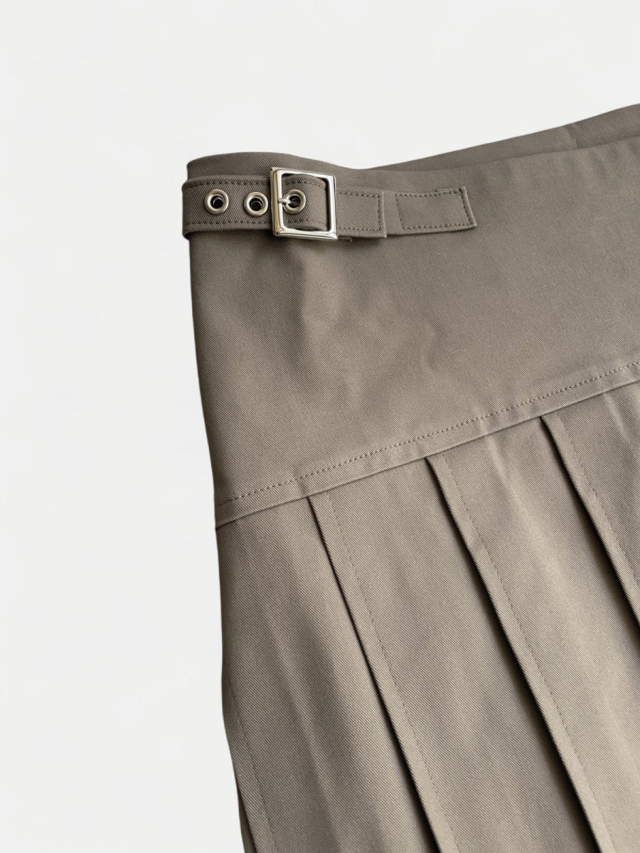 画像2: KISHIDAMIKI studs wrap skirt  (2)