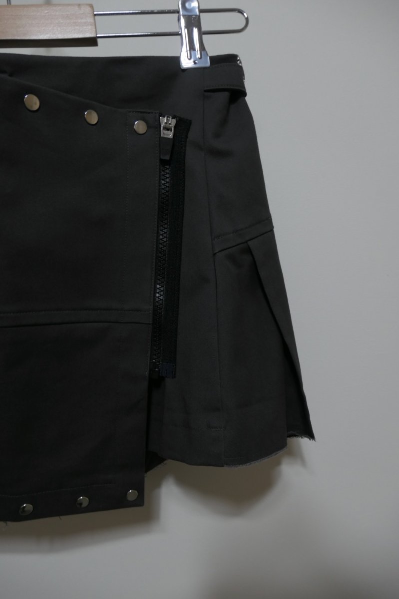 画像4: KISHIDAMIKI studs wrap skirt  (4)