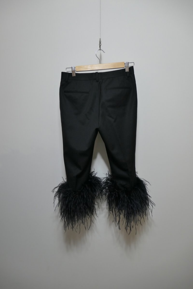 画像4: KISHIDAMIKI cropped feather trousers (4)