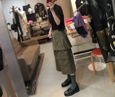 画像11: KISHIDAMIKI studs wrap skirt  (11)