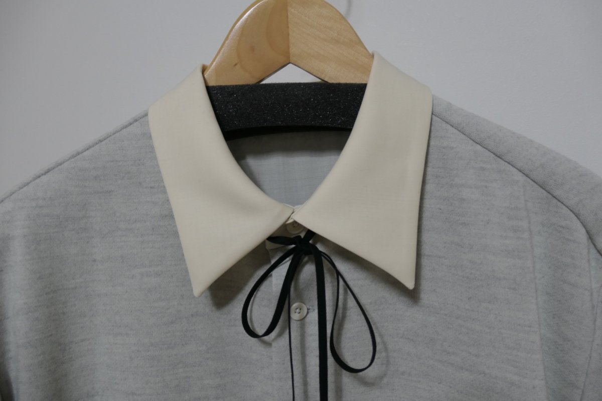 画像2: ETHOSENS Collared sweatshirt (2)