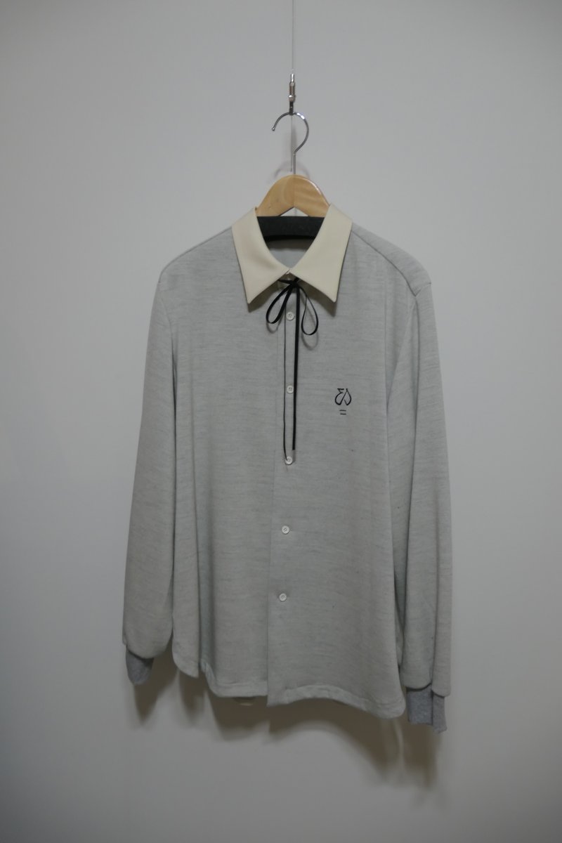 画像1: ETHOSENS Collared sweatshirt (1)