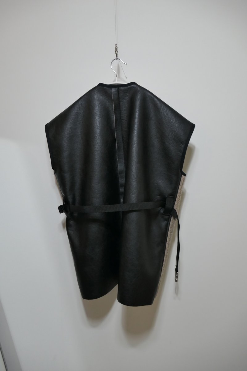 画像2: KISHIDAMIKI "borrow"shearling leather vest (2)