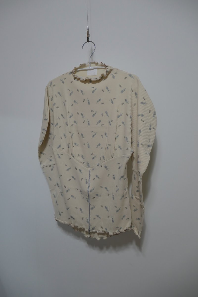 画像1: DECO depuis1985 RIB PRINT ZIP TOPS (1)