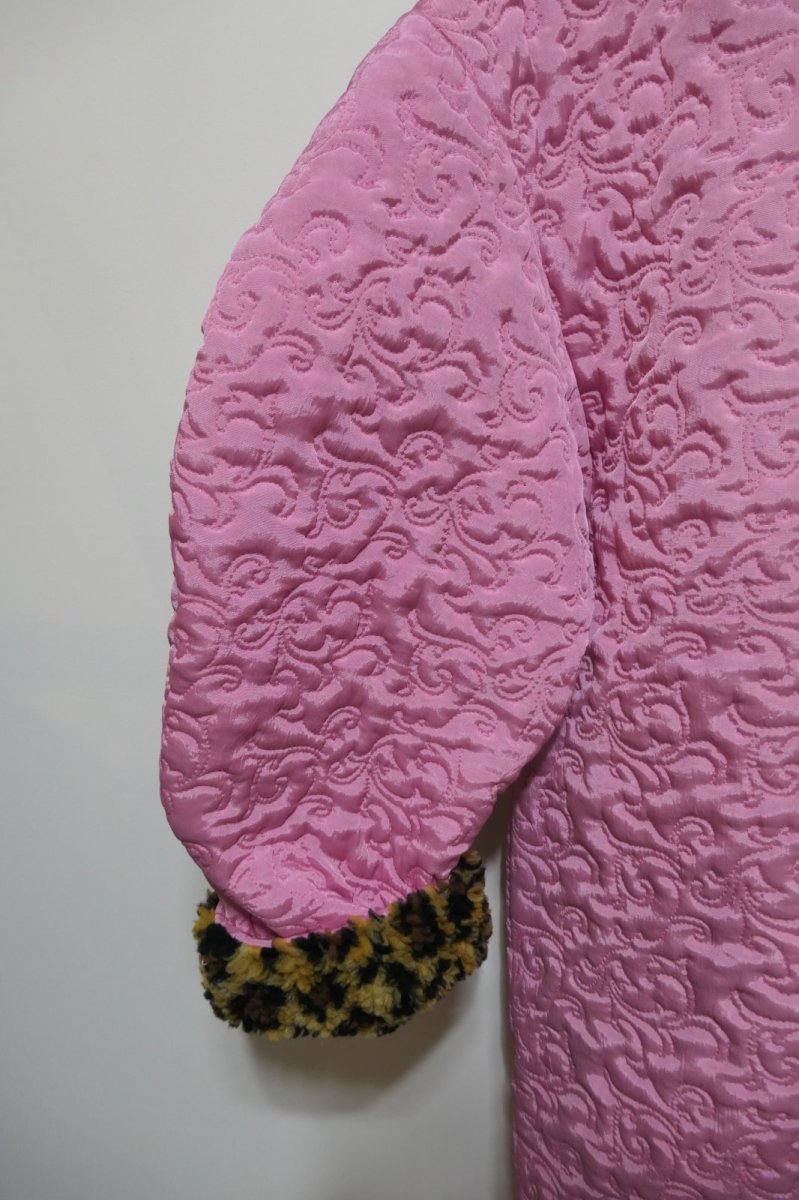 画像2: DECO depuis1985 BOTANICAL QUILT LONG COAT (2)