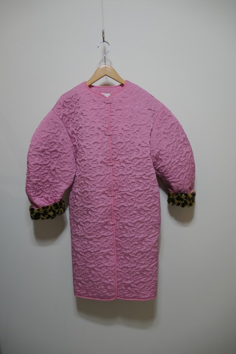 画像1: DECO depuis1985 BOTANICAL QUILT LONG COAT (1)