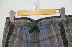 画像5: STOF FRINGE WOOL CHECK WIDE SLACKS (5)