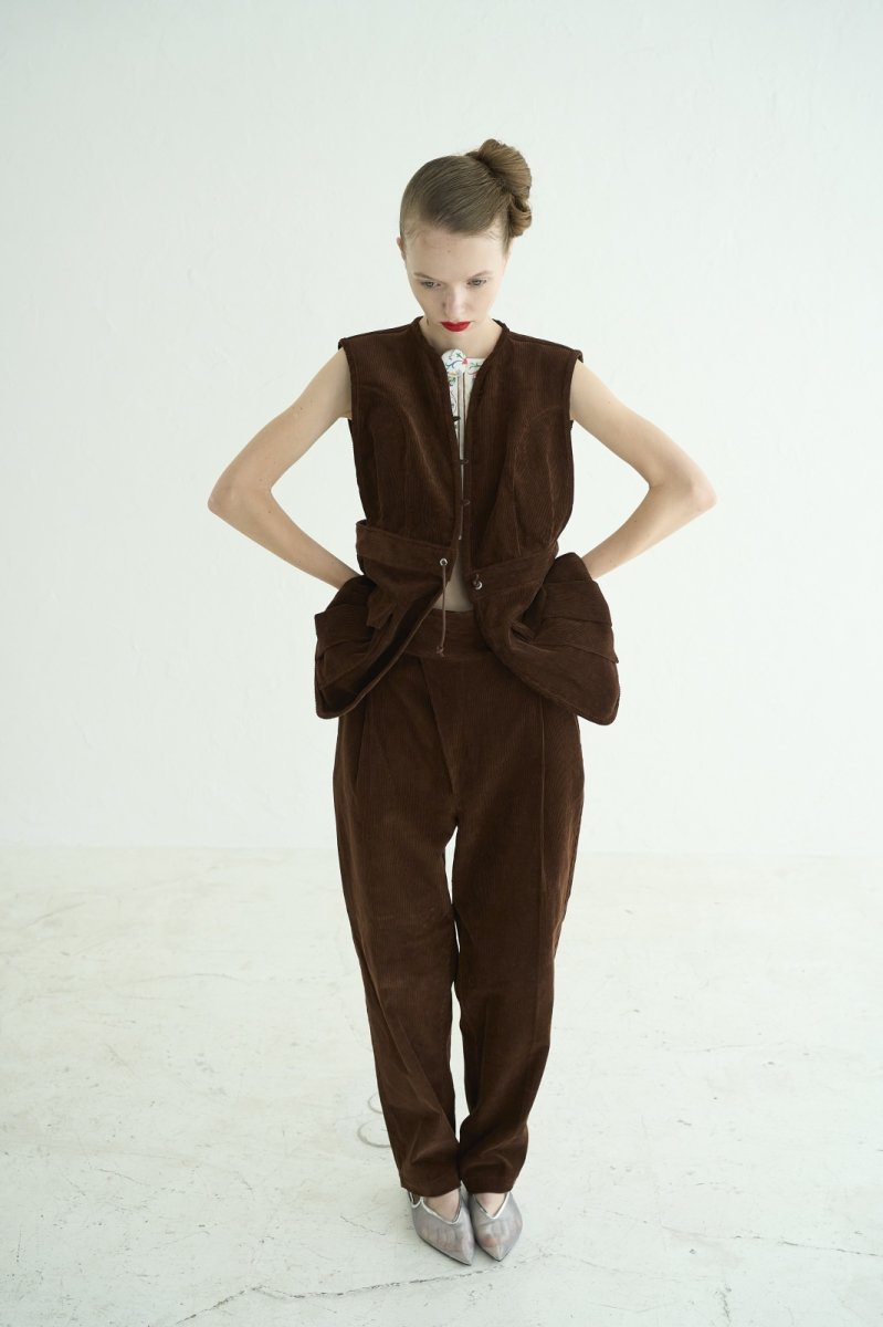 画像5: DECO depuis1985 ORGANIC CORDUROY VEST (5)