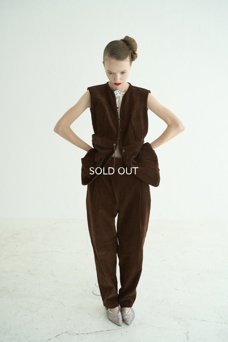 画像5: DECO depuis1985 ORGANIC CORDUROY VEST (5)