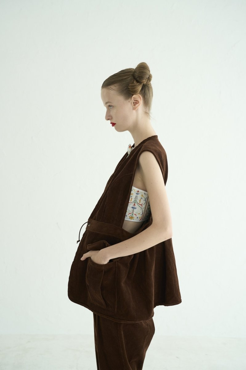 画像6: DECO depuis1985 ORGANIC CORDUROY VEST (6)