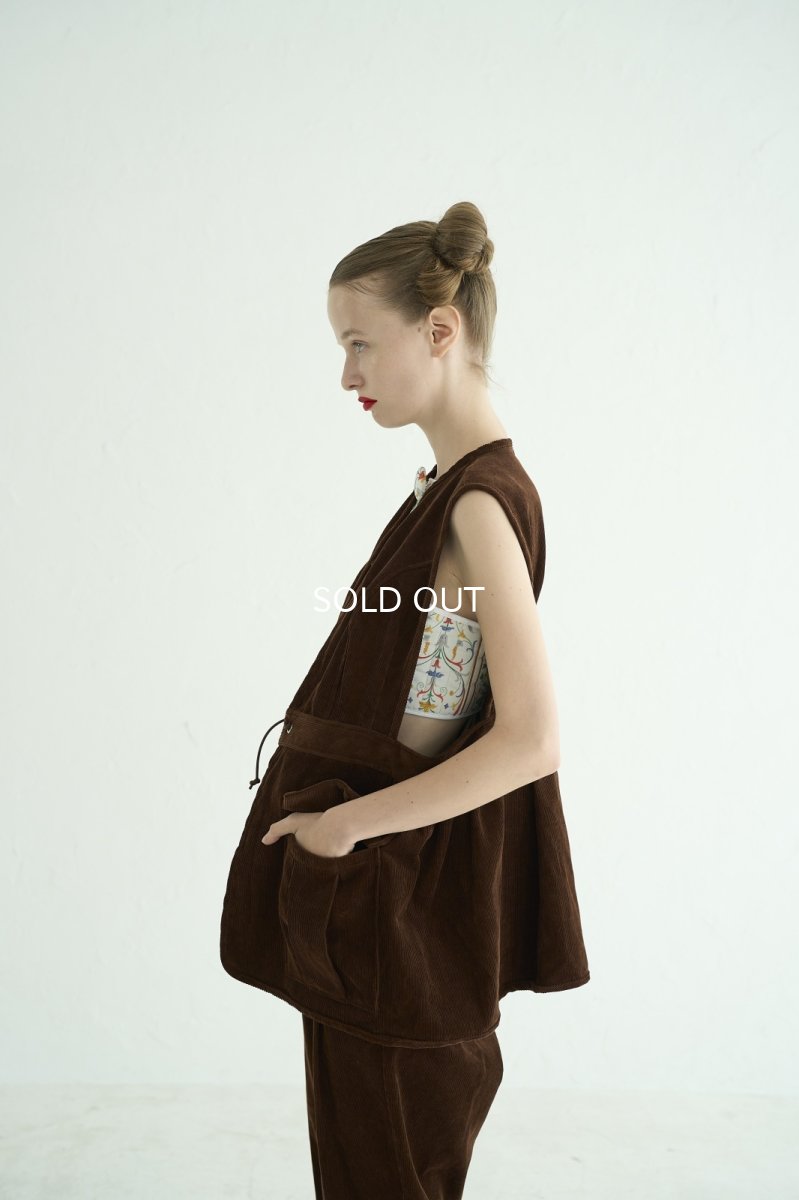 画像6: DECO depuis1985 ORGANIC CORDUROY VEST (6)