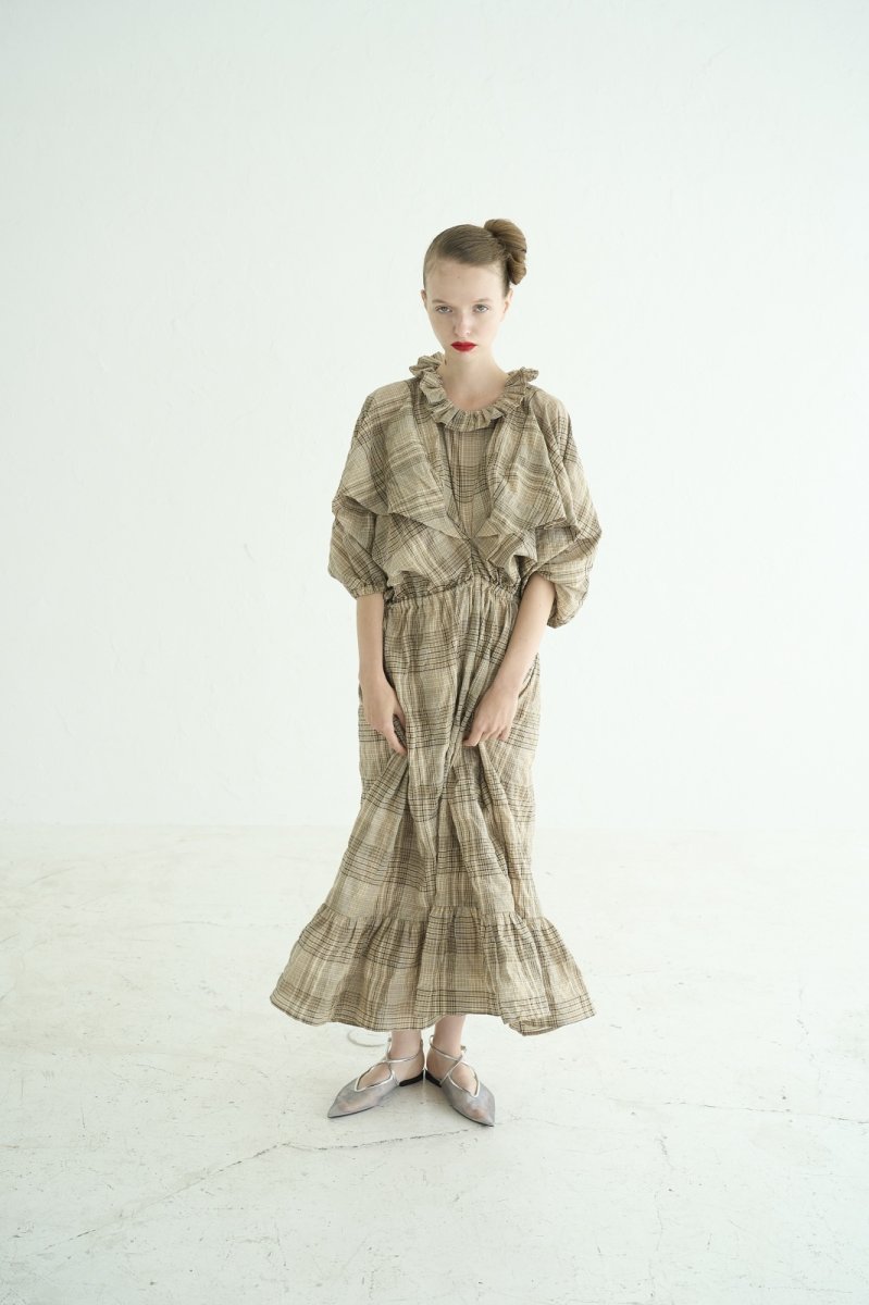 画像1: DECO depuis1985 MADRAS CHECK ONEPIECE (1)