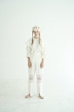 画像1: DECO depuis1985 COTTON LINEN DYED HORSE CLOTH LACE PANTS (1)