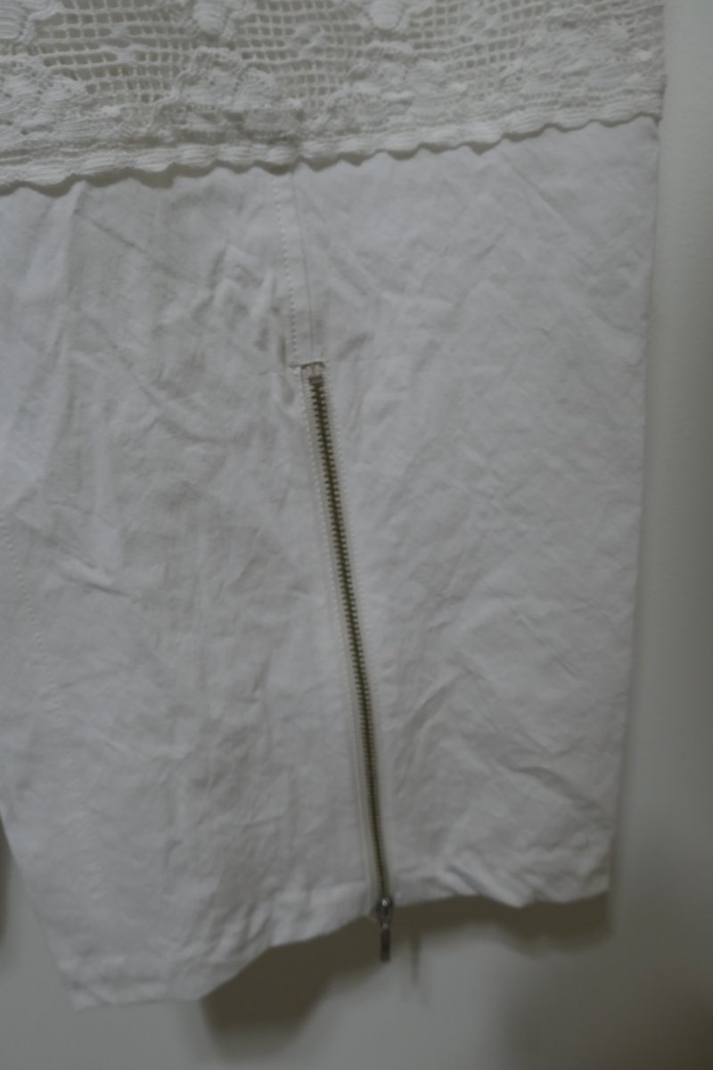 画像6: DECO depuis1985 COTTON LINEN DYED HORSE CLOTH LACE PANTS (6)