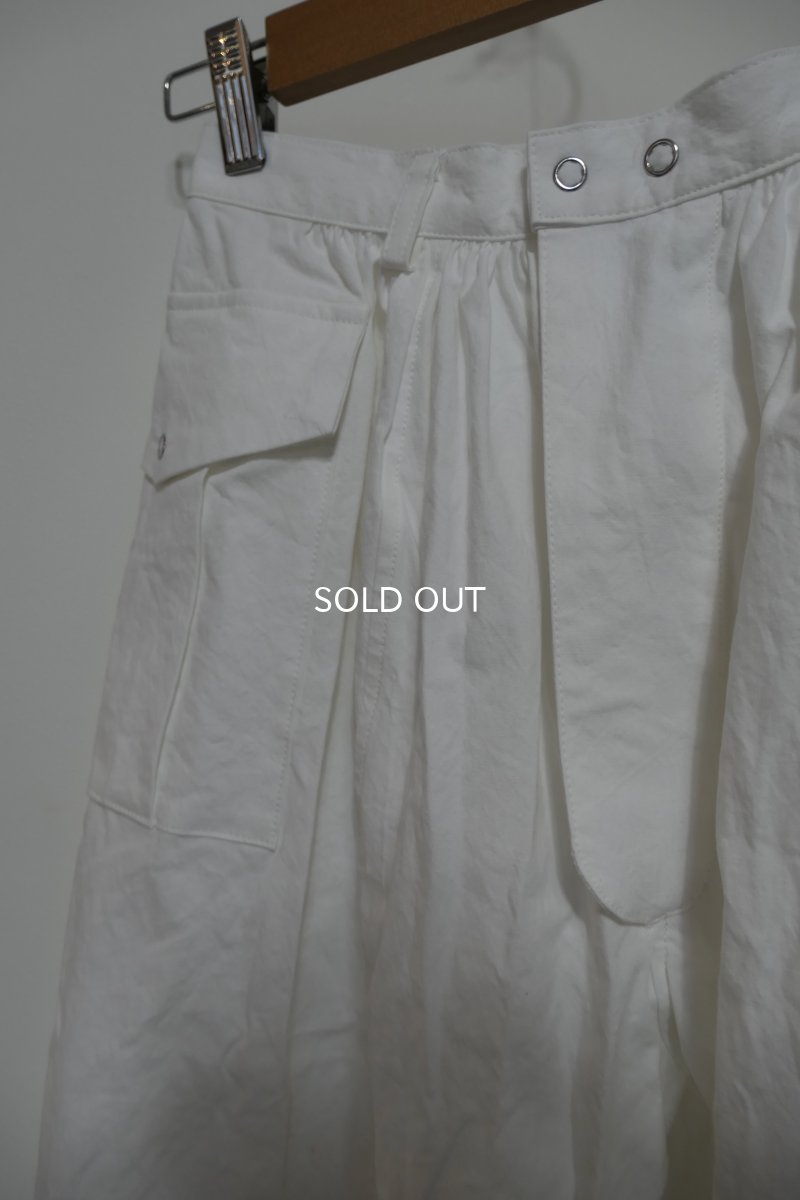 画像7: DECO depuis1985 COTTON LINEN DYED HORSE CLOTH LACE PANTS (7)