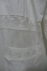 画像2: DECO depuis1985 COTTON LINEN DYED HORSE CLOTH LACE PANTS (2)
