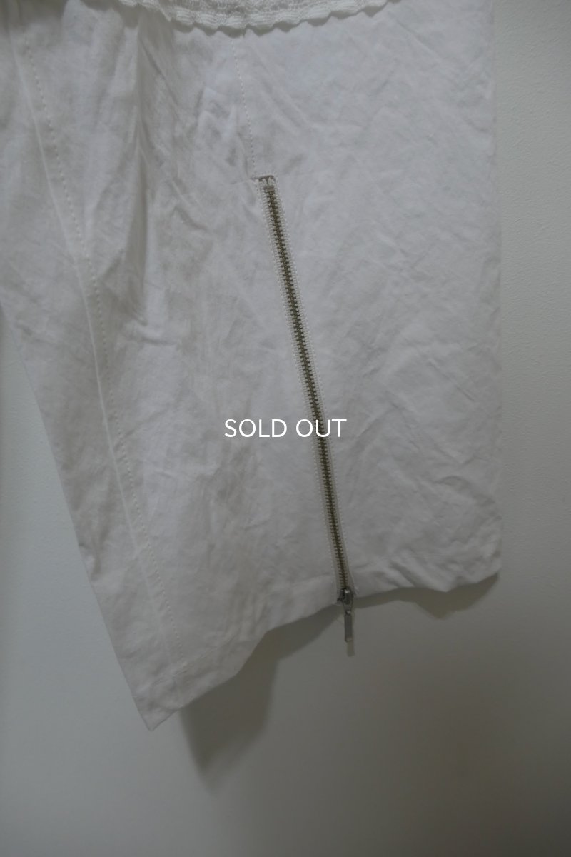 画像6: DECO depuis1985 COTTON LINEN DYED HORSE CLOTH LACE PANTS (6)