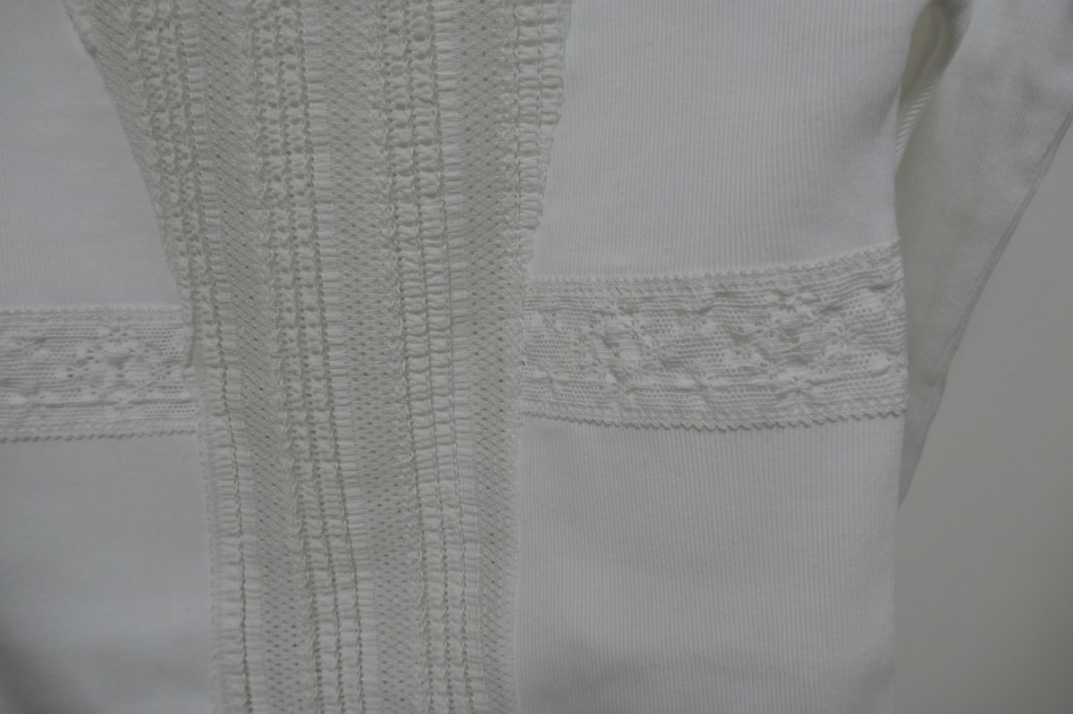 画像2: DECO depuis1985 RIB LACE TOPS (2)