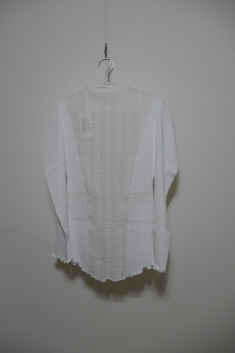 画像1: DECO depuis1985 RIB LACE TOPS (1)