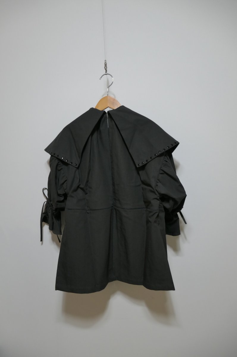 画像5: DECO depuis1985 COTTON LINEN DYED HORDE CLOTH STUDS SHIRTS (5)