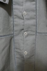 画像4: DECO depuis1985 COTTON LINEN DYED HORDE CLOTH STUDS SHIRTS (4)