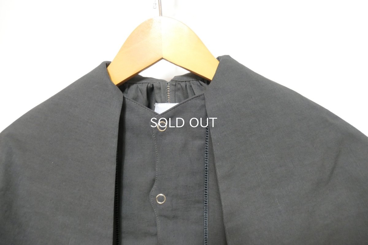 画像2: DECO depuis1985 COTTON LINEN DYED HORDE CLOTH STUDS SHIRTS (2)