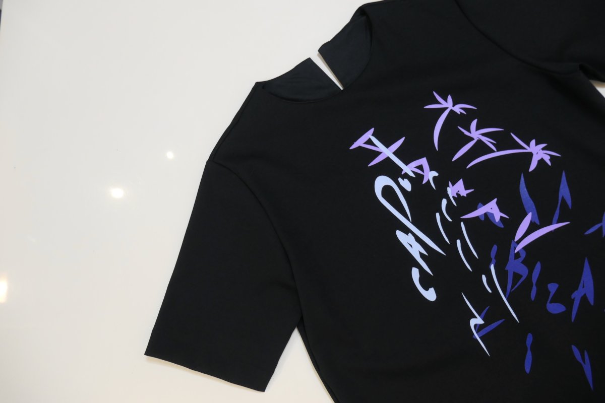 画像1: Jens ドレープジャージーPRINT PULLOVER (1)
