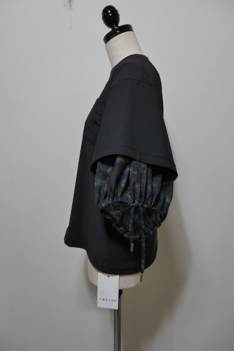 画像2: tactor gathered sleeve t-shirt (2)
