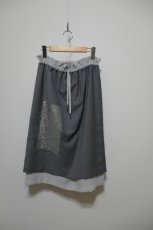 画像1: tactor sheer sequin embroidery skirt (1)