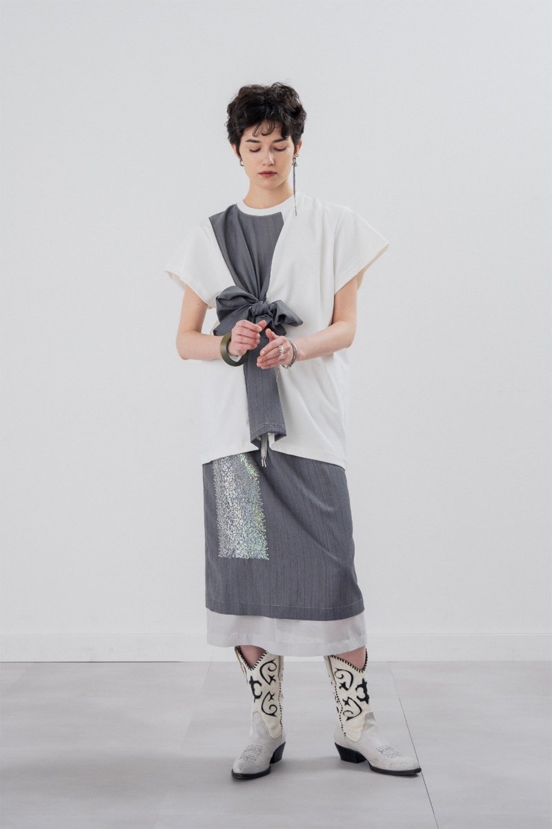 画像7: tactor sheer sequin embroidery skirt (7)