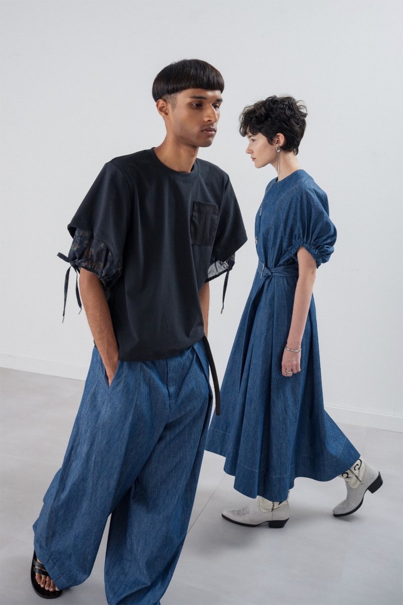 画像7: tactor gathered sleeve t-shirt (7)