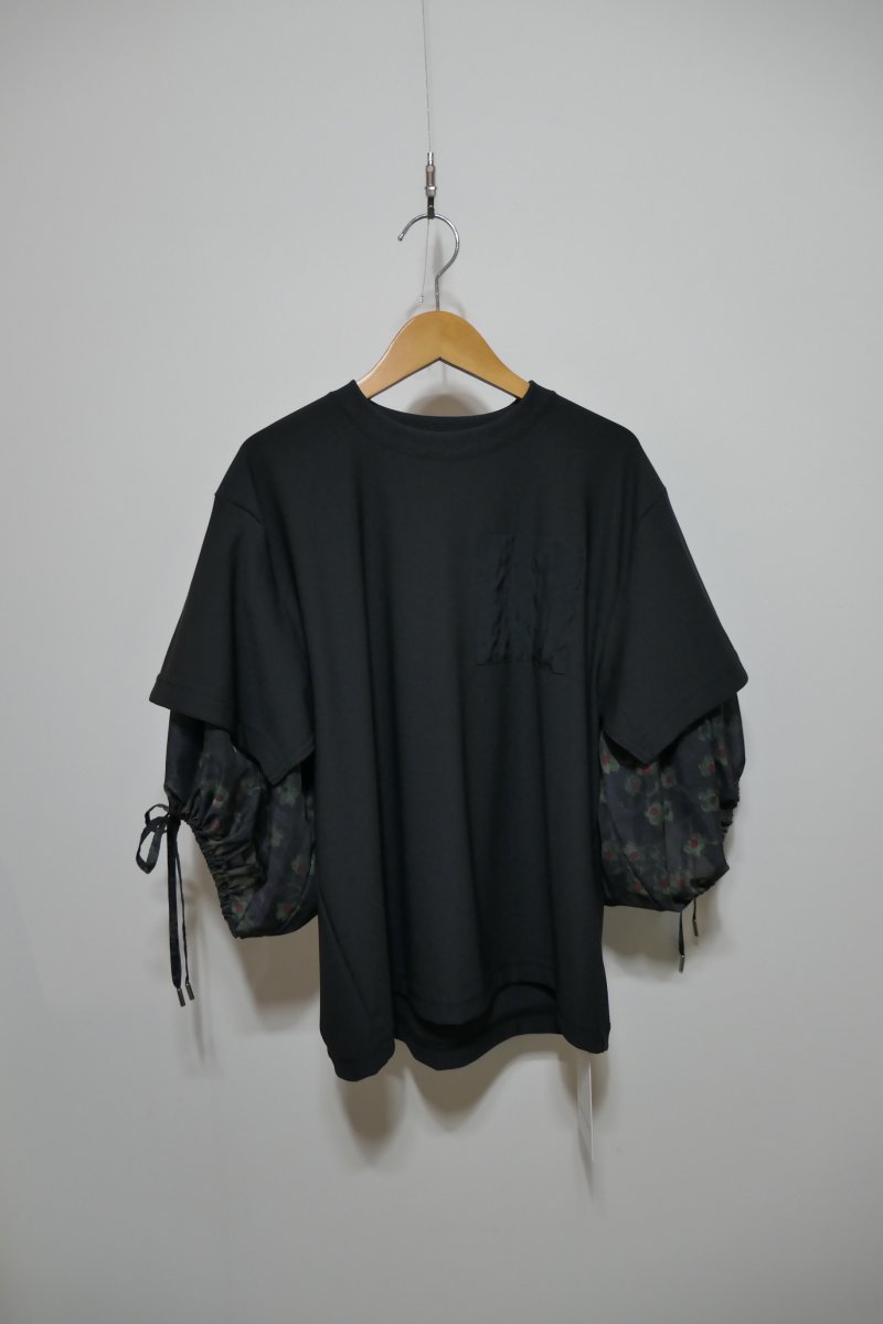 画像1: tactor gathered sleeve t-shirt (1)
