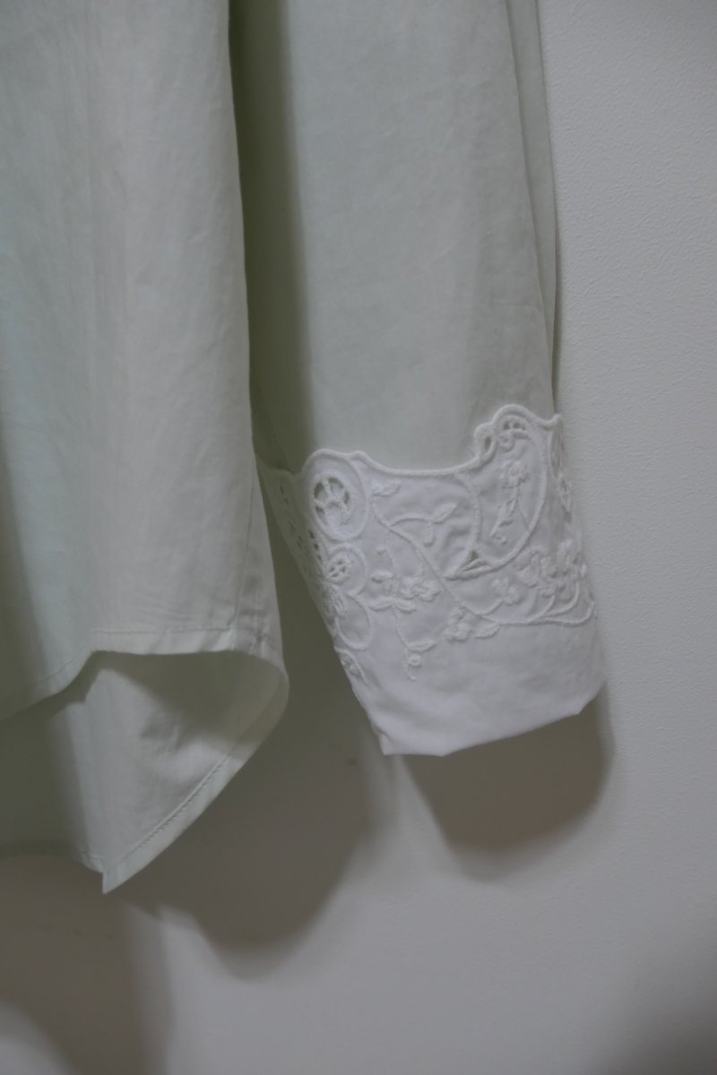 画像3: NATIVE VILLAGE Embroidered cuffs shirt (3)