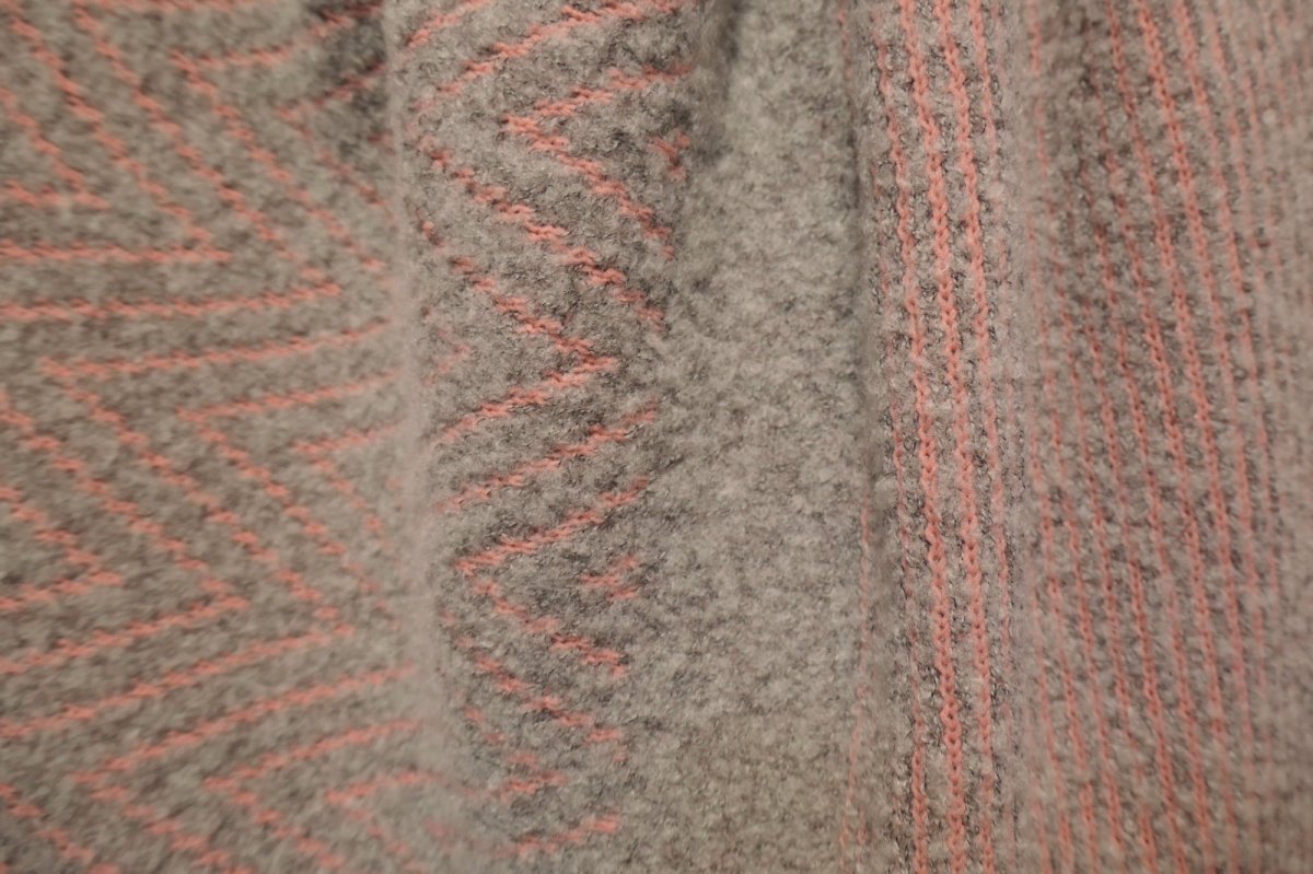 画像5: YUKI SHIMANE Chevron Jacquard Knit Skirt (5)