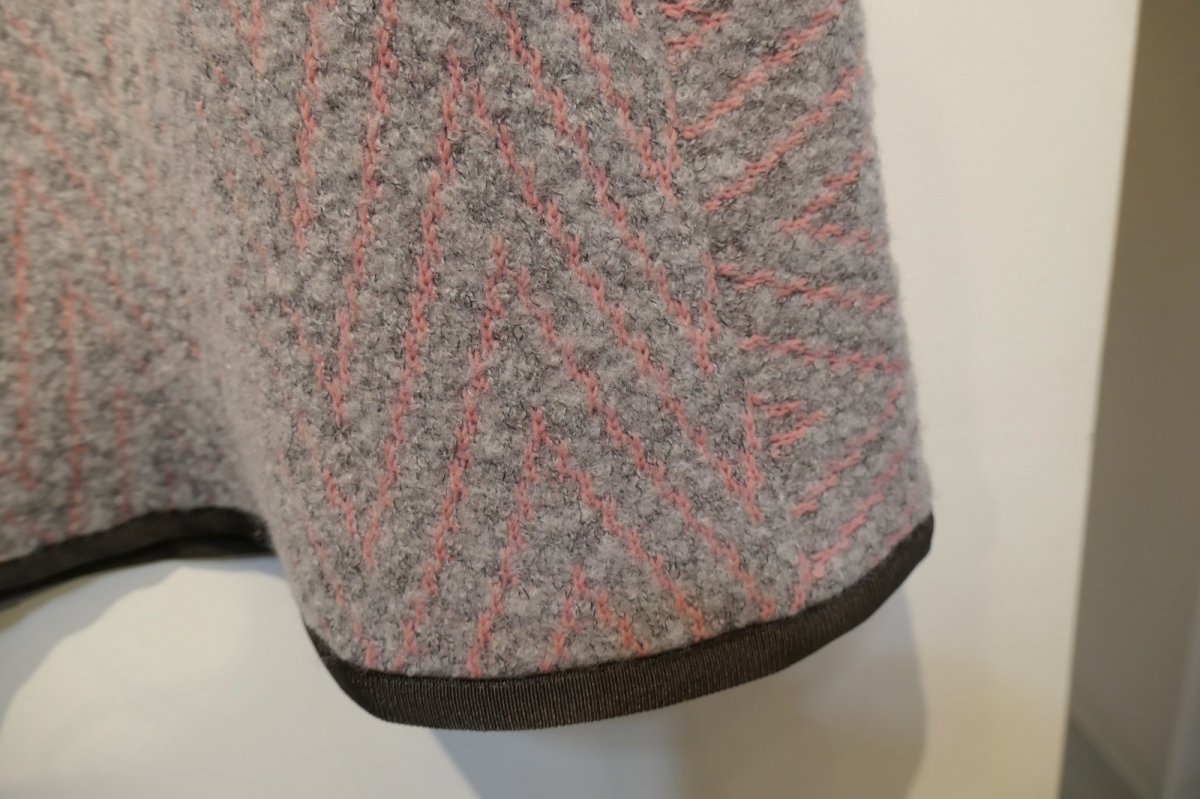 画像4: YUKI SHIMANE Chevron Jacquard Knit Skirt (4)