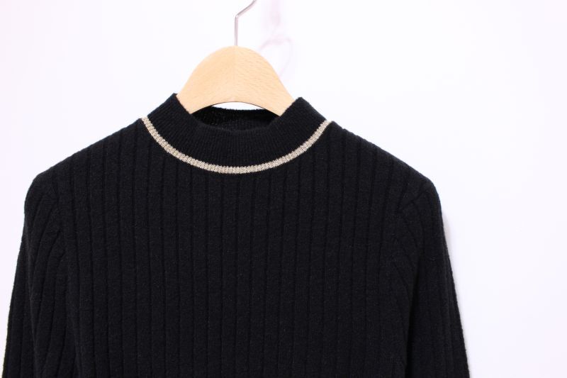 低価超特価 YUKI SHIMANE Side knit line Pants Navy 大得価在庫
