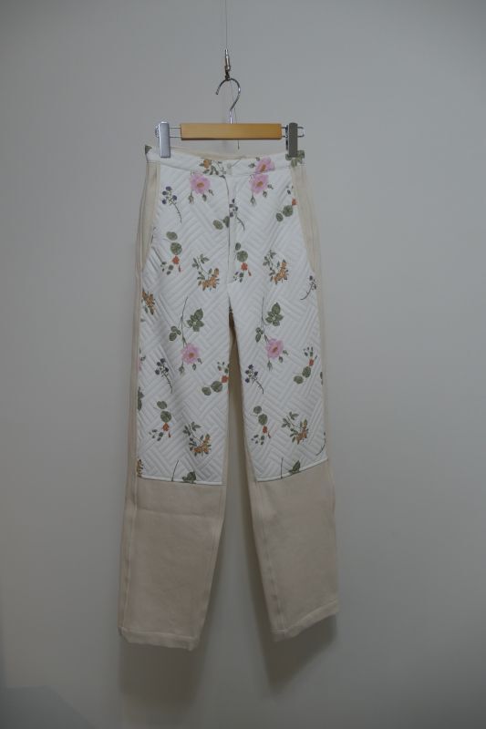 DECO depuis 1985 FLOWER QUILT PANTS - mousses