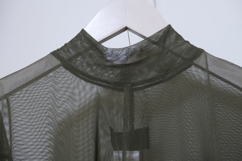 you ozeki tulle top SHORT gray チュールトップ you ozeki 2WAY tulle top short - mousses