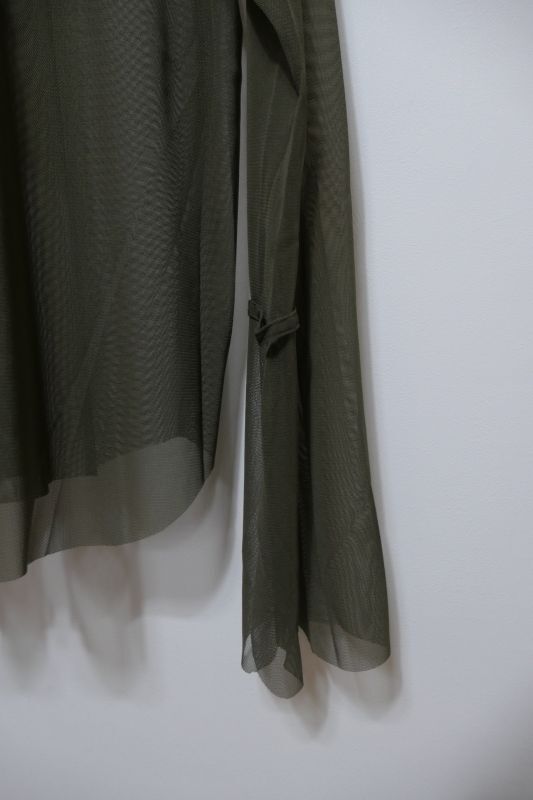 you ozeki tulle top SHORT gray チュールトップ you ozeki 2WAY tulle top short - mousses