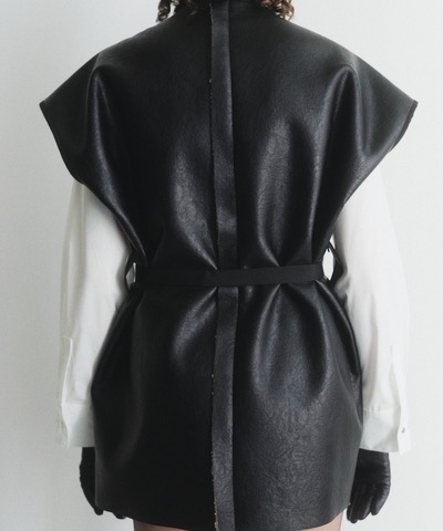 画像8: KISHIDAMIKI "borrow"shearling leather vest (8)