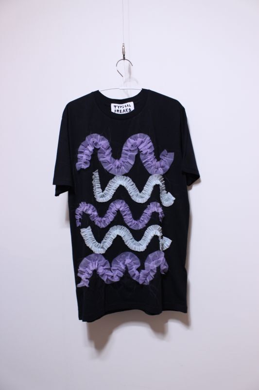 画像1: TYPICAL FREAKS　Lavender Squiggle T-Shirt